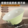 Melamine two-color noodle bowl, a special imitation porcelain soup bowl for restaurants, beef noodles, knife-cut noodles, and rice noodle soup bowls, as well as catering utensils Specification image